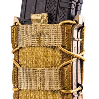 High Speed Gear Taco Molle Double Magazine Pouch Coyote Brown Nylon w/Polymer Divider